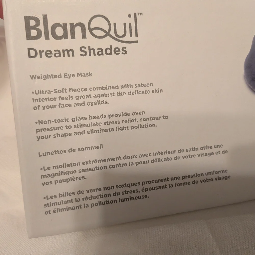 BlanQuil Dream Shades Weighed Eye Mask Sleep Mask Grey